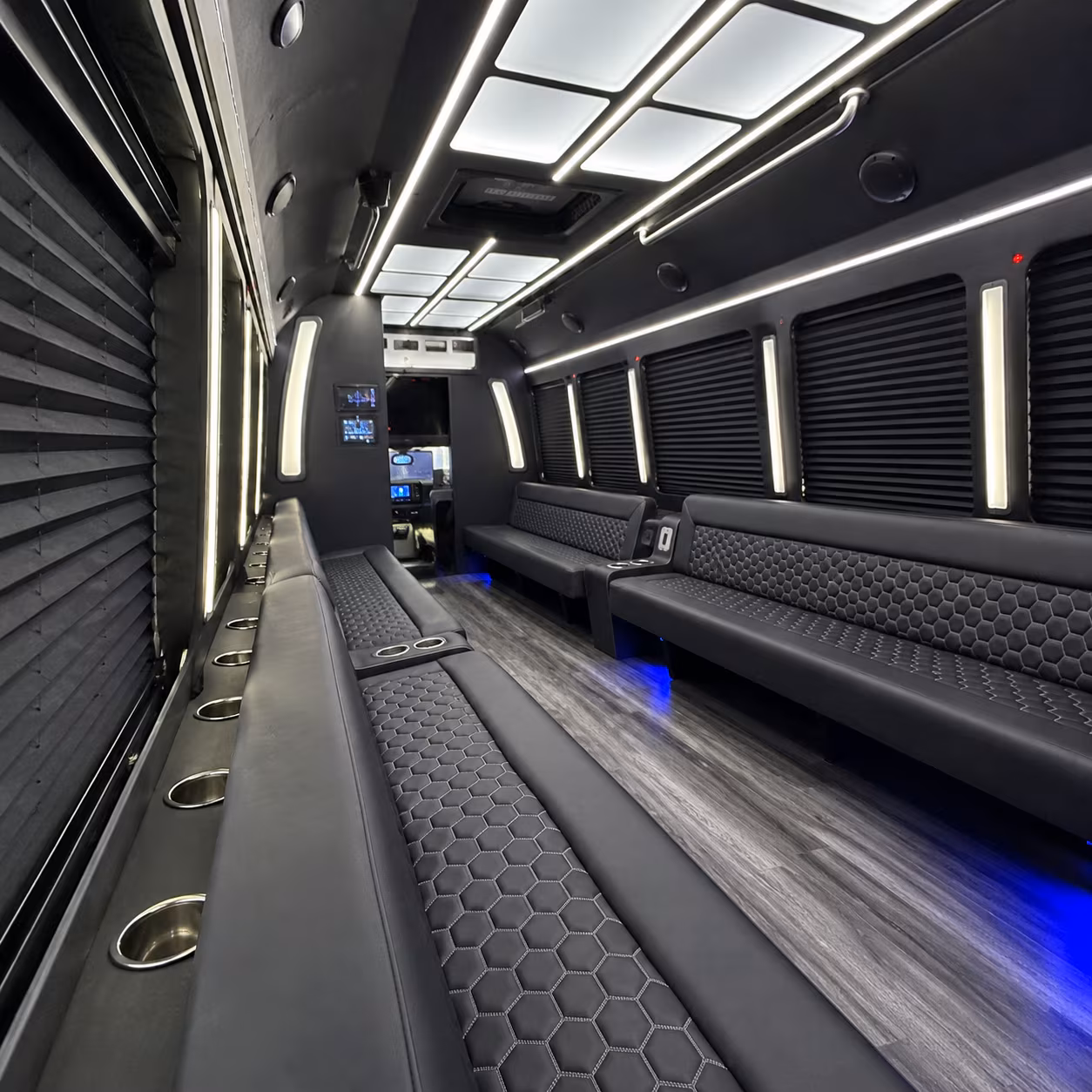 great falls party bus rental interior