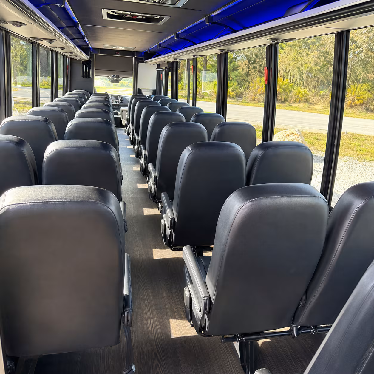 rapid city event transportation on a private charter bus