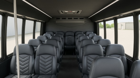 Interior of Charter Bus Company Great Falls's 20 Passenger Mini bus in Great Falls