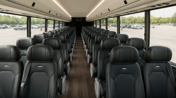 Interior of Charter Bus Company Great Falls's 25 Passenger Mini bus in Great Falls
