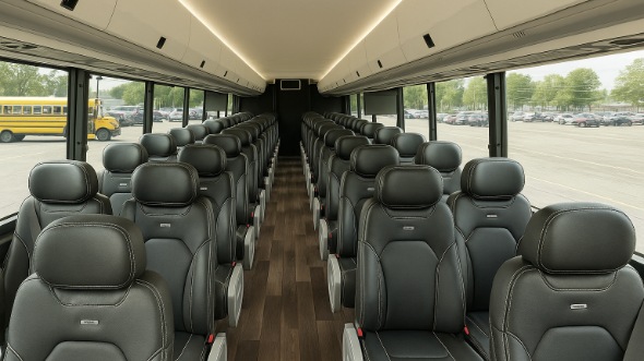Interior of Charter Bus Company Great Falls's 28 Passenger Mini bus in Great Falls