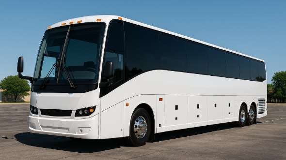 Exterior of Charter Bus Company Billings's 54 Passenger Charter Bus in Billings