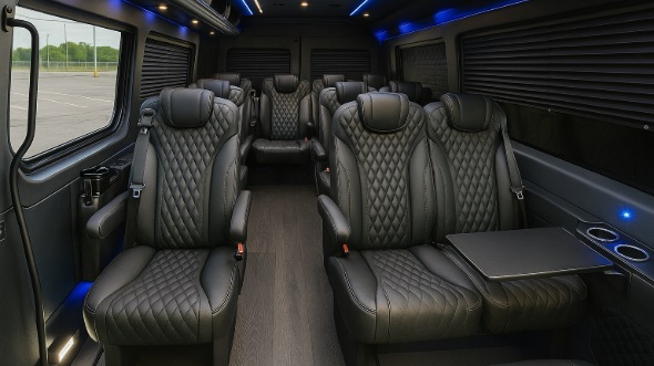 great falls sprinter van with driver inside
