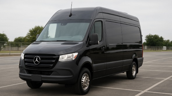Exterior of Charter Bus Company Fargo's Sprinter Limo in Fargo