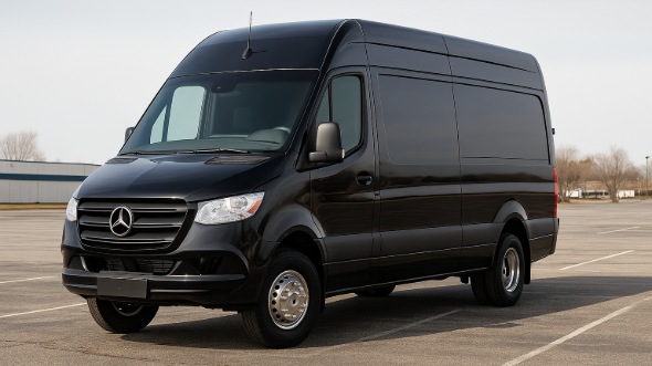 Exterior of Charter Bus Company Great Falls's Sprinter Van Rental With Driver in Great Falls